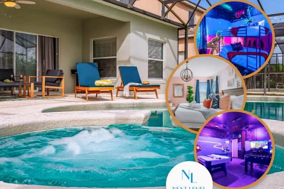 5BR Villa+ Spa & Pool Oasis+GameRoom+Themed Rooms - Image 1