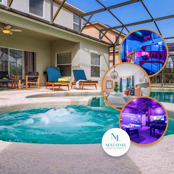5BR Villa+ Spa & Pool Oasis+GameRoom+Themed Rooms - Image 1